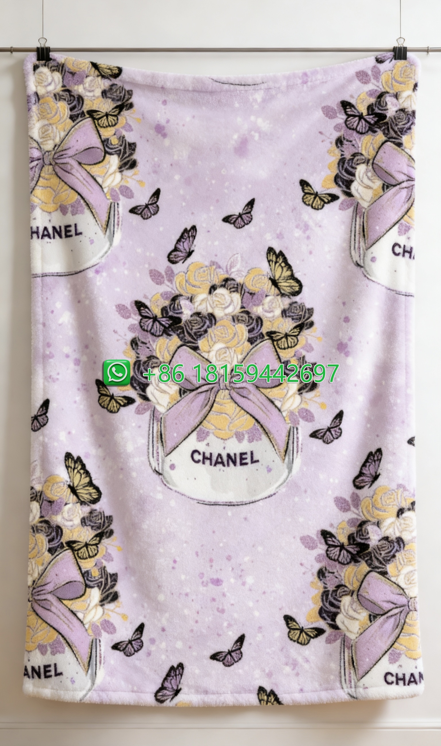 Chanel Throw Blankets